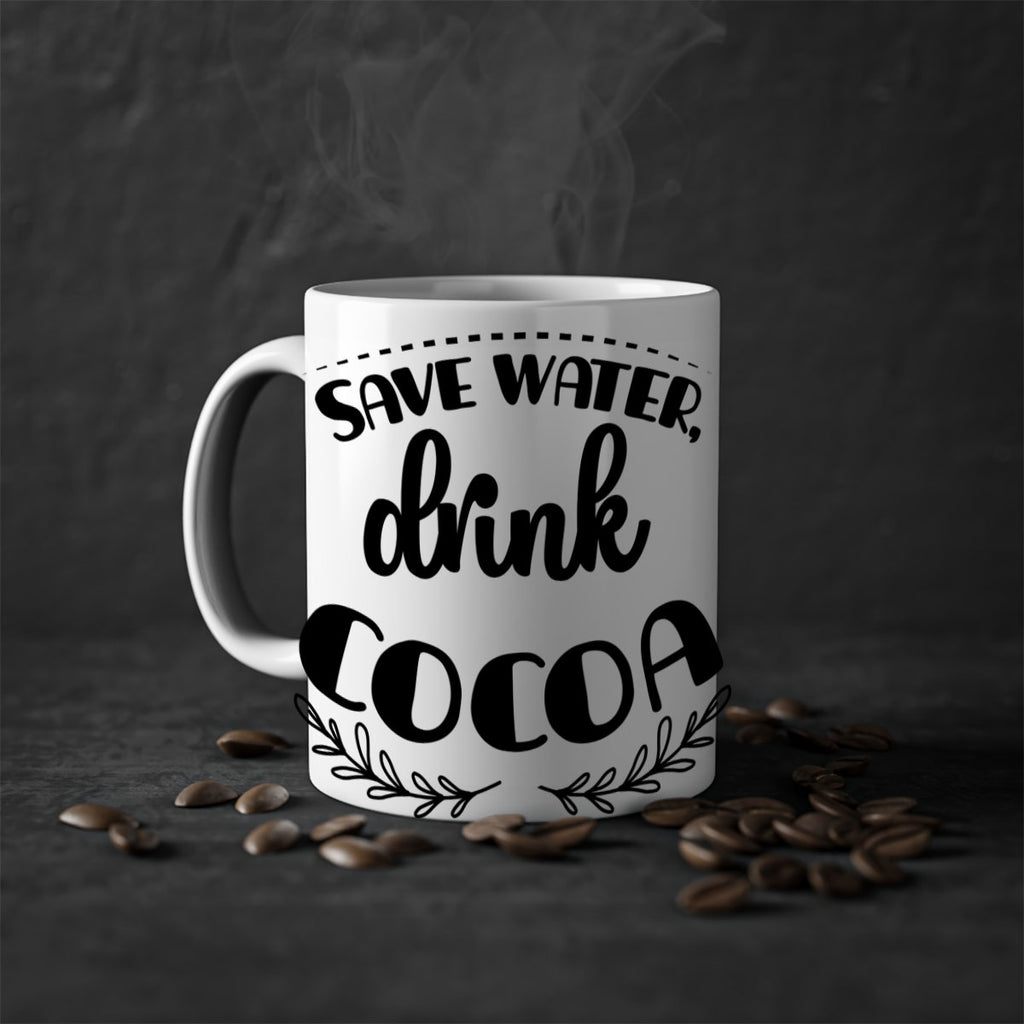 save water, drink cocoa style 1168#- christmas-Mug / Coffee Cup