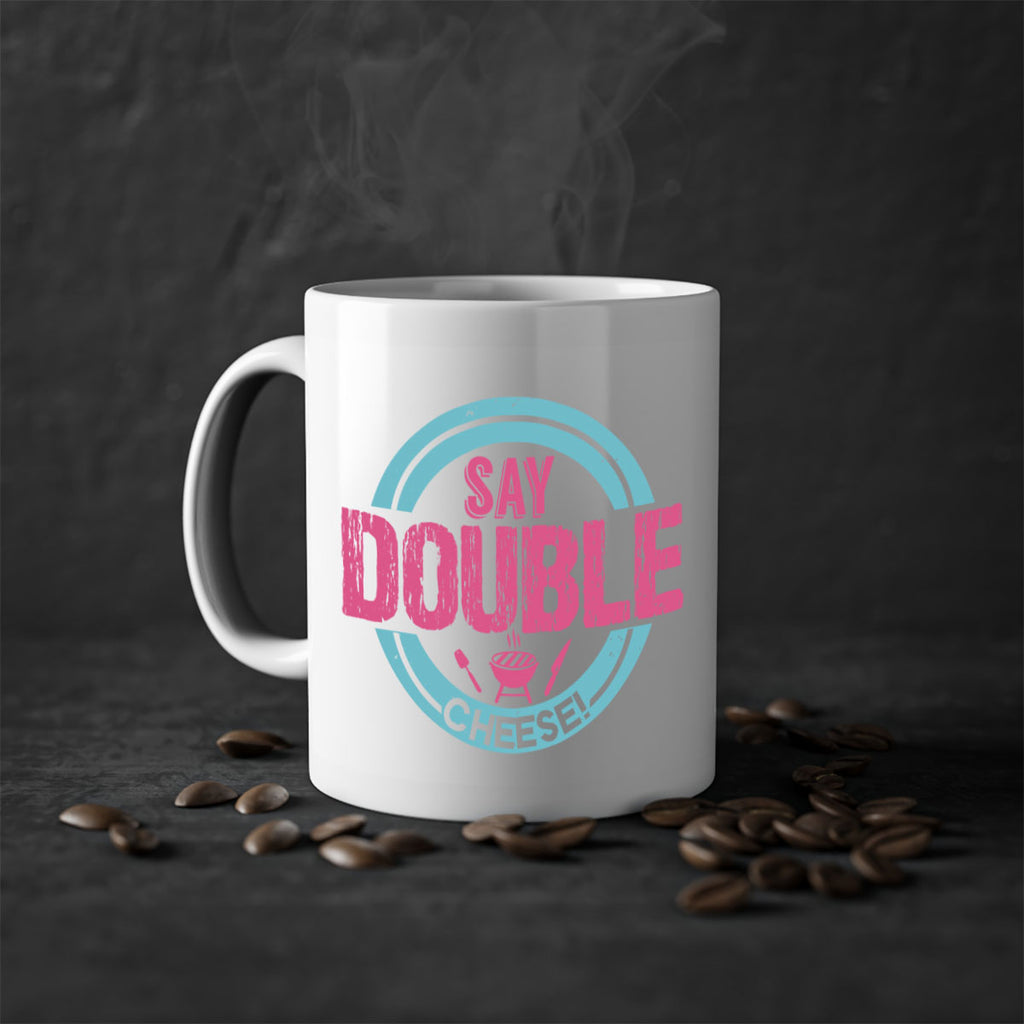 say double cheese 14#- bbq-Mug / Coffee Cup