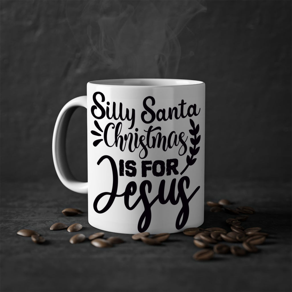silly santa christmas is for jesus 440#- christmas-Mug / Coffee Cup