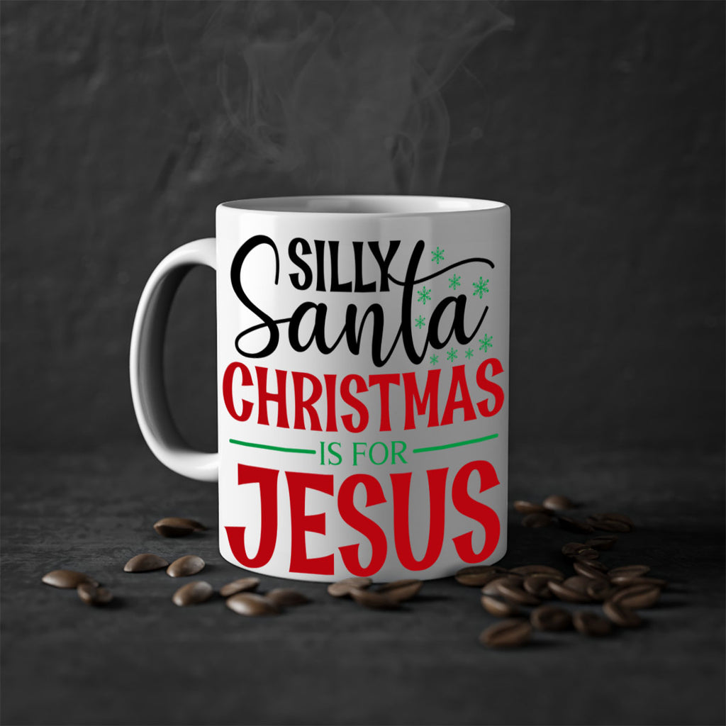 silly santa christmas is for jesus style 1174#- christmas-Mug / Coffee Cup