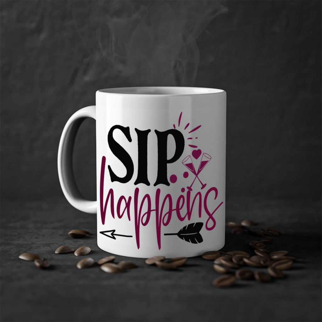 sip happens 164#- wine-Mug / Coffee Cup