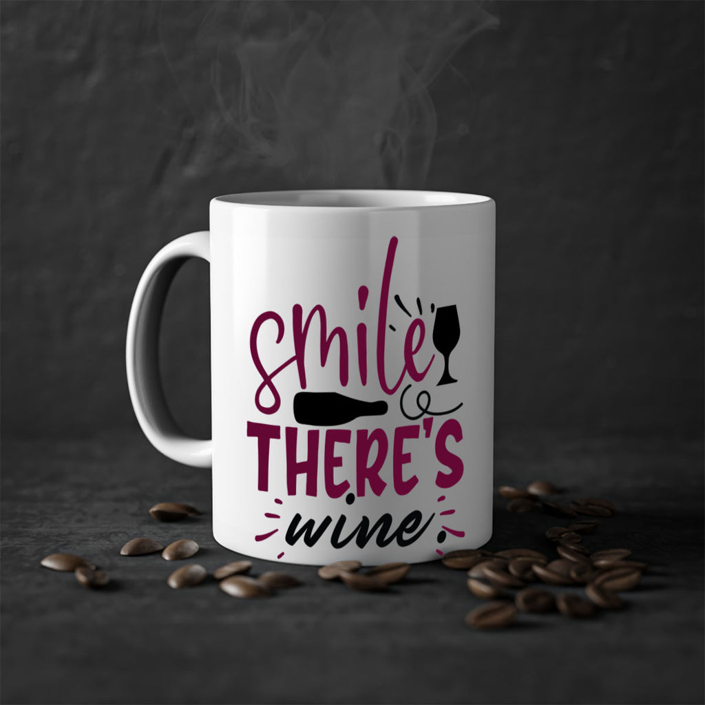 smile theres wine 159#- wine-Mug / Coffee Cup