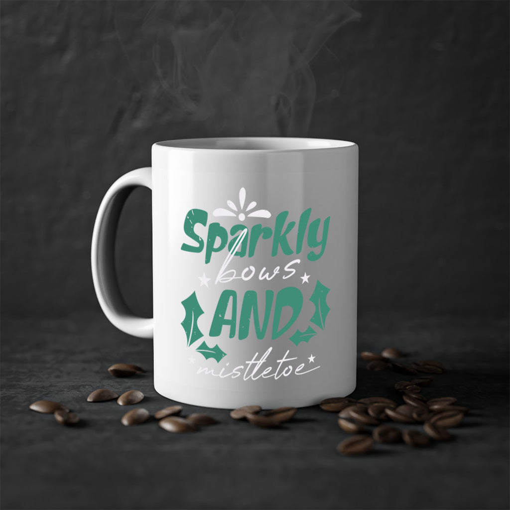 sparkly bows and mistletoe 357#- christmas-Mug / Coffee Cup