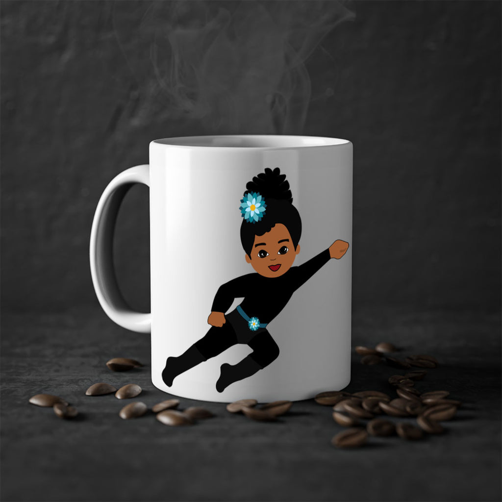 super kids girl 10#- Black women - Girls-Mug / Coffee Cup