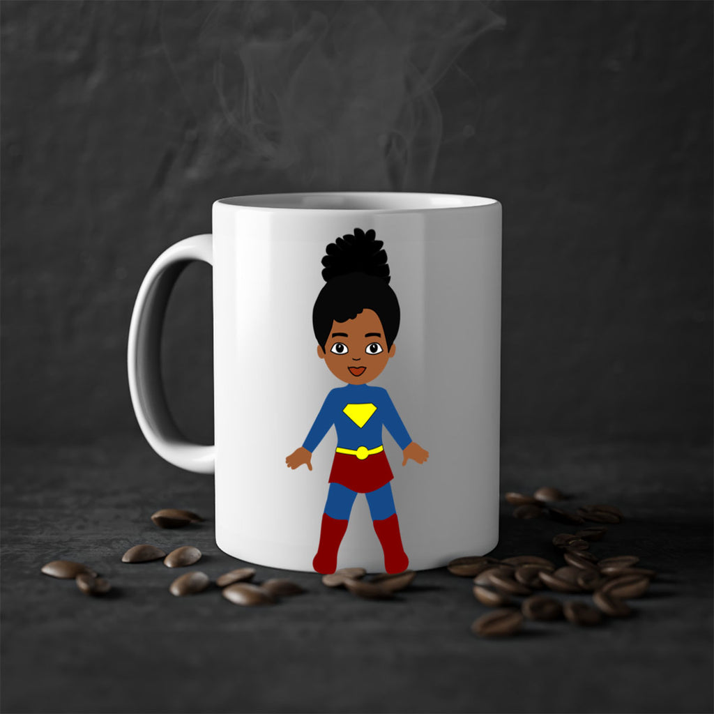super kids girl 4#- Black women - Girls-Mug / Coffee Cup