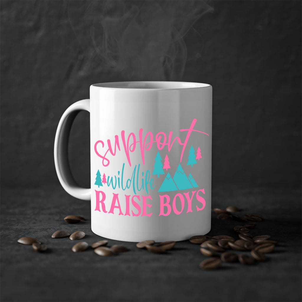 support wildlife raise boys 300#- mom-Mug / Coffee Cup
