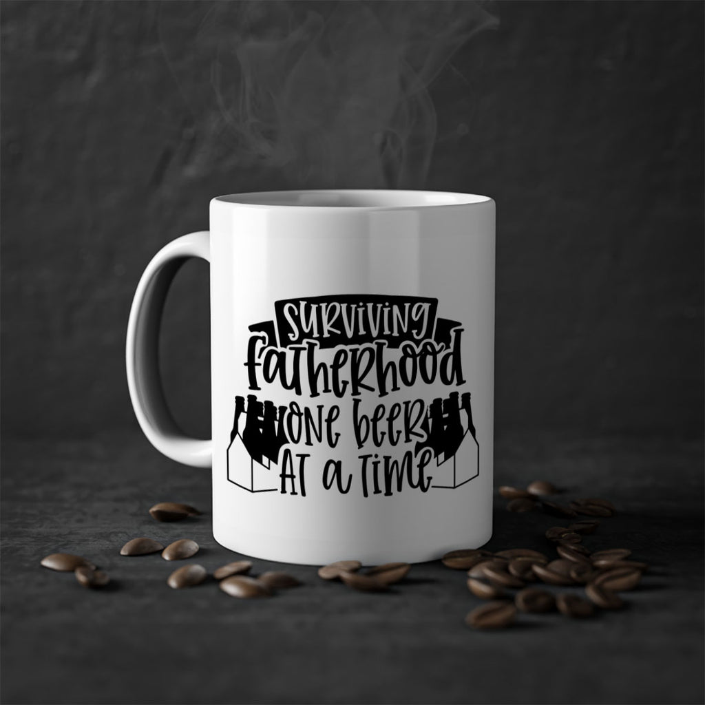 surviving fatherhood one beer at a time 19#- fathers day-Mug / Coffee Cup