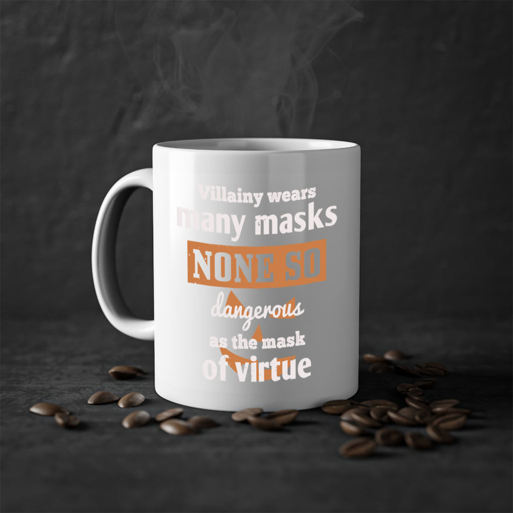 villainy wears many masks 124#- halloween-Mug / Coffee Cup