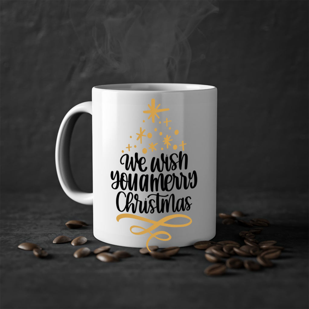we wish you a merry christmas gold 32#- christmas-Mug / Coffee Cup