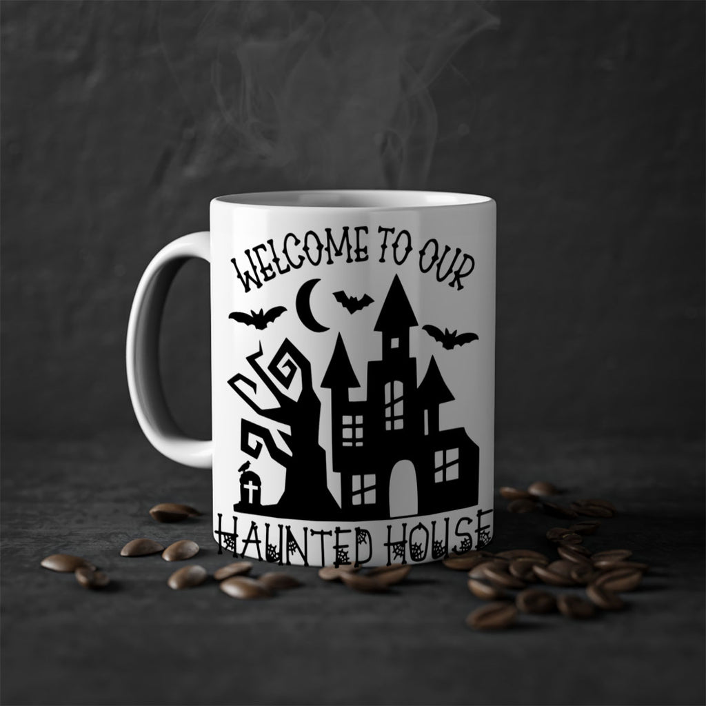 welcome to our haunted house 14#- halloween-Mug / Coffee Cup