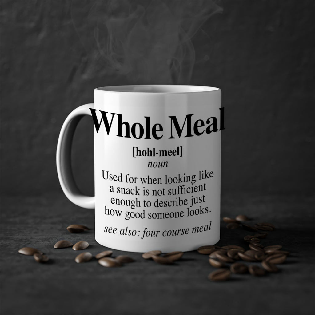 whole meal 10#- black words - phrases-Mug / Coffee Cup